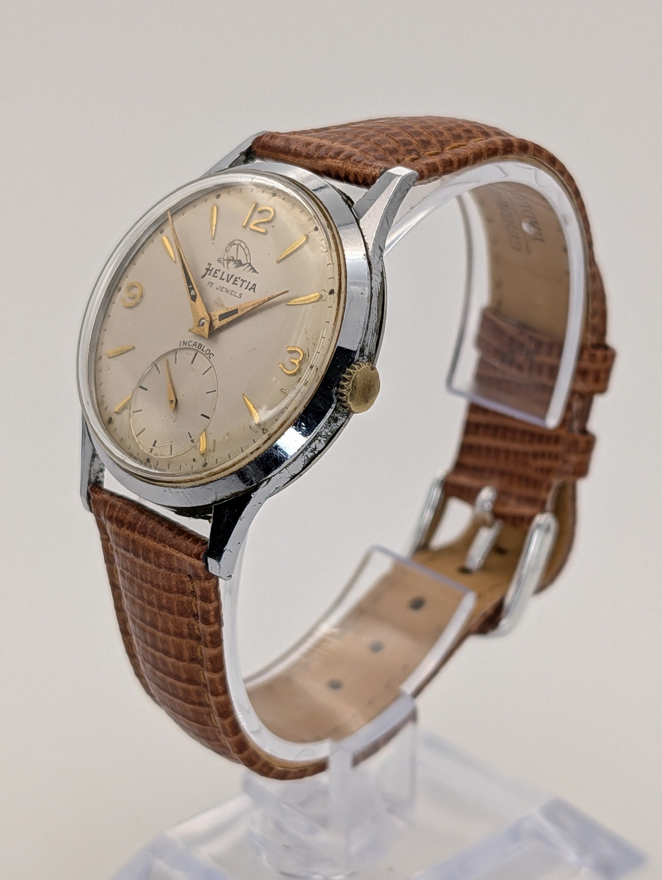 Helvetia Swiss Made Vintage Mechanical Watch