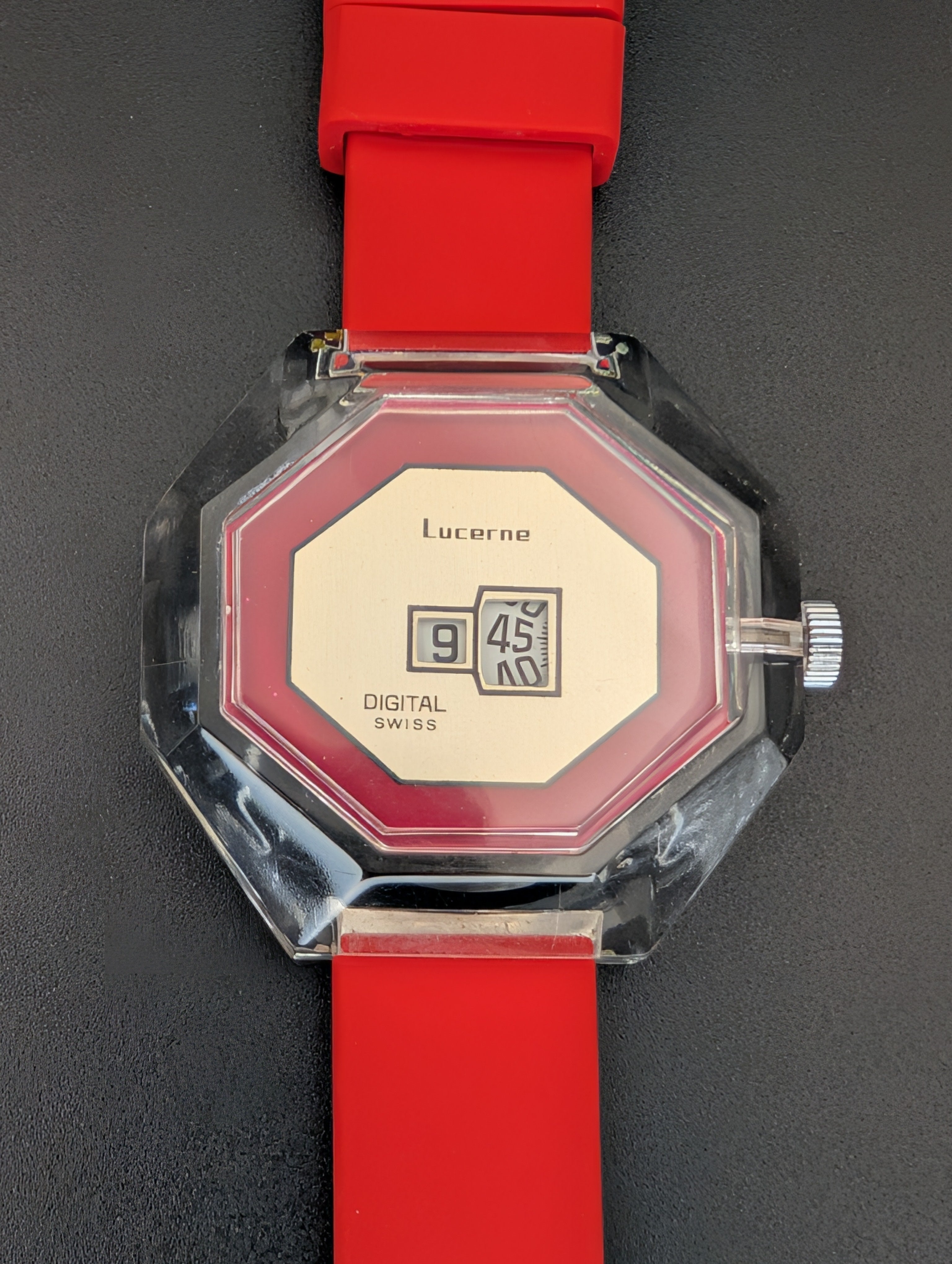 Lucerne Jump Hour Mechanical Vintage Watch