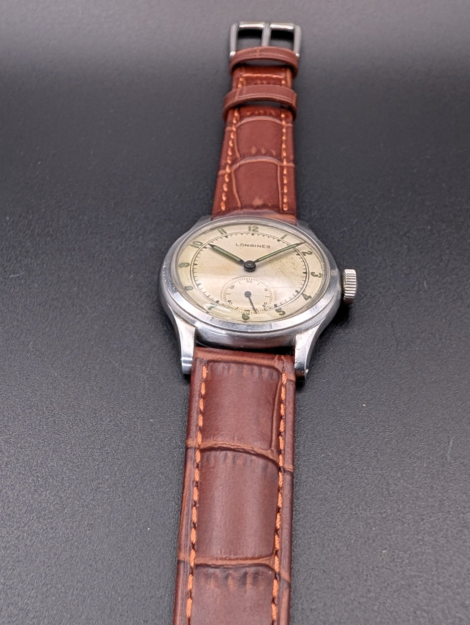 Longines Sei Tacche (1942) Mechanical Vintage Watch w/ Small Seconds