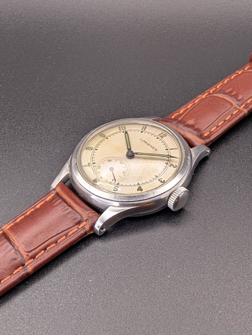 Longines Sei Tacche (1942) Mechanical Vintage Watch w/ Small Seconds
